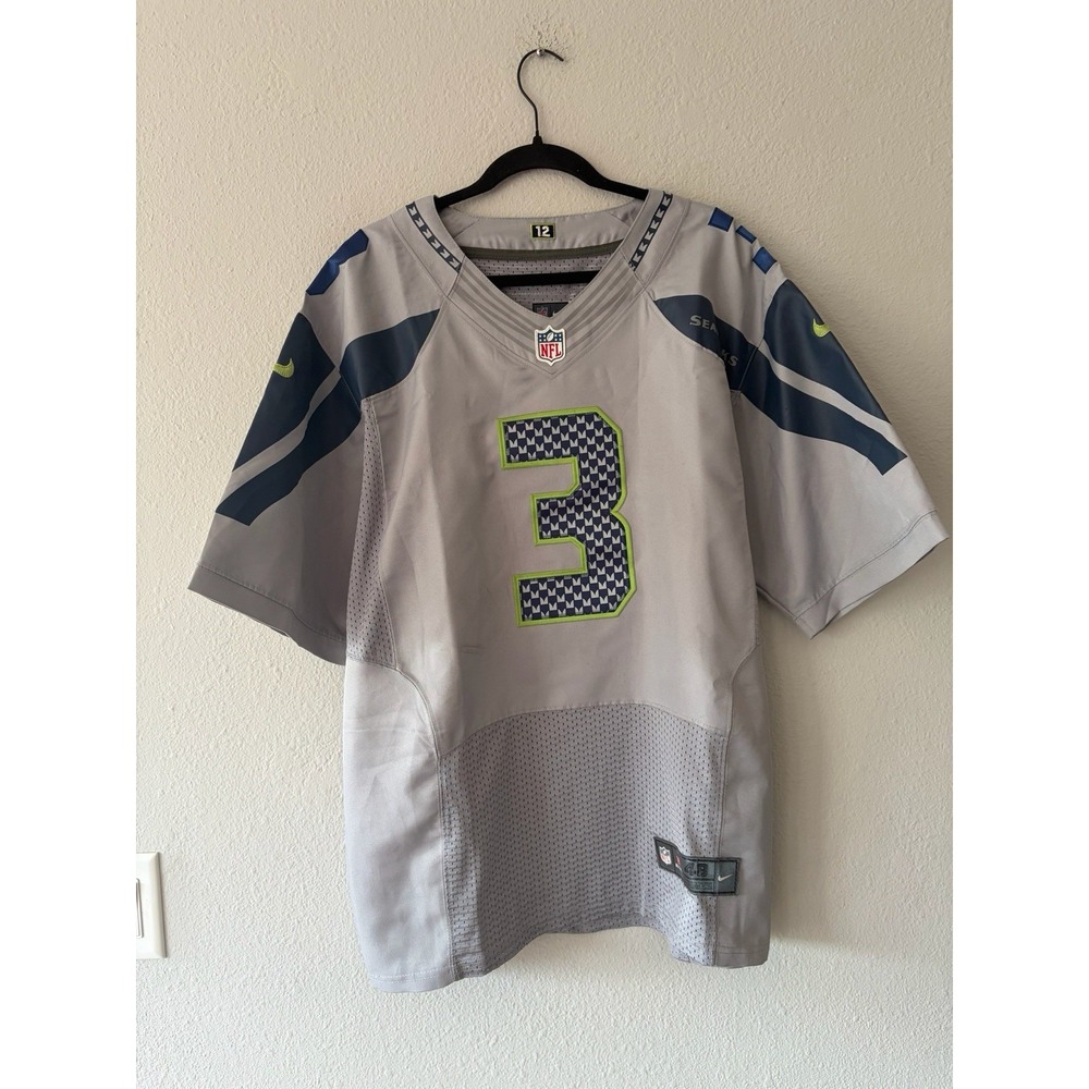 Nike On Field Seattle Seahawks Russell Wilson Football Jersey Mens 48 XL